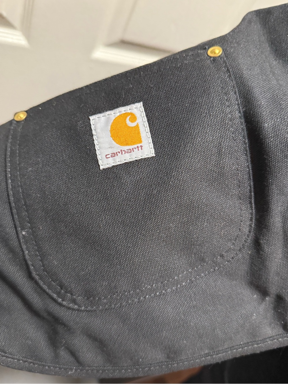 Carhartt Black Canvas Dog Jacket with Exterior Pocket size L - Picture 7 of 7